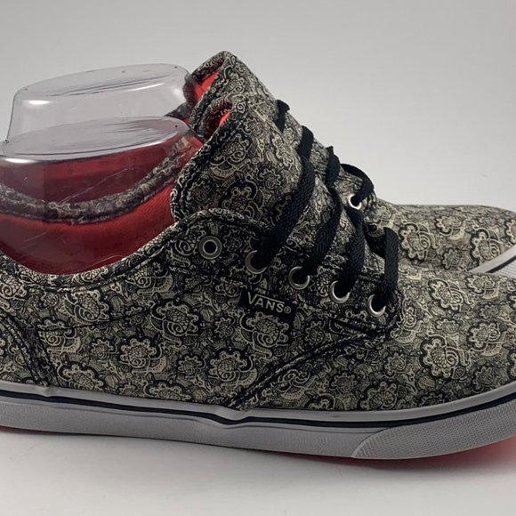 Vans Atwood (TBR4R) Paisley Print Shoes Henna Black (VN-0U4IAYQ) Size 7 Women's - Picture 4 of 10